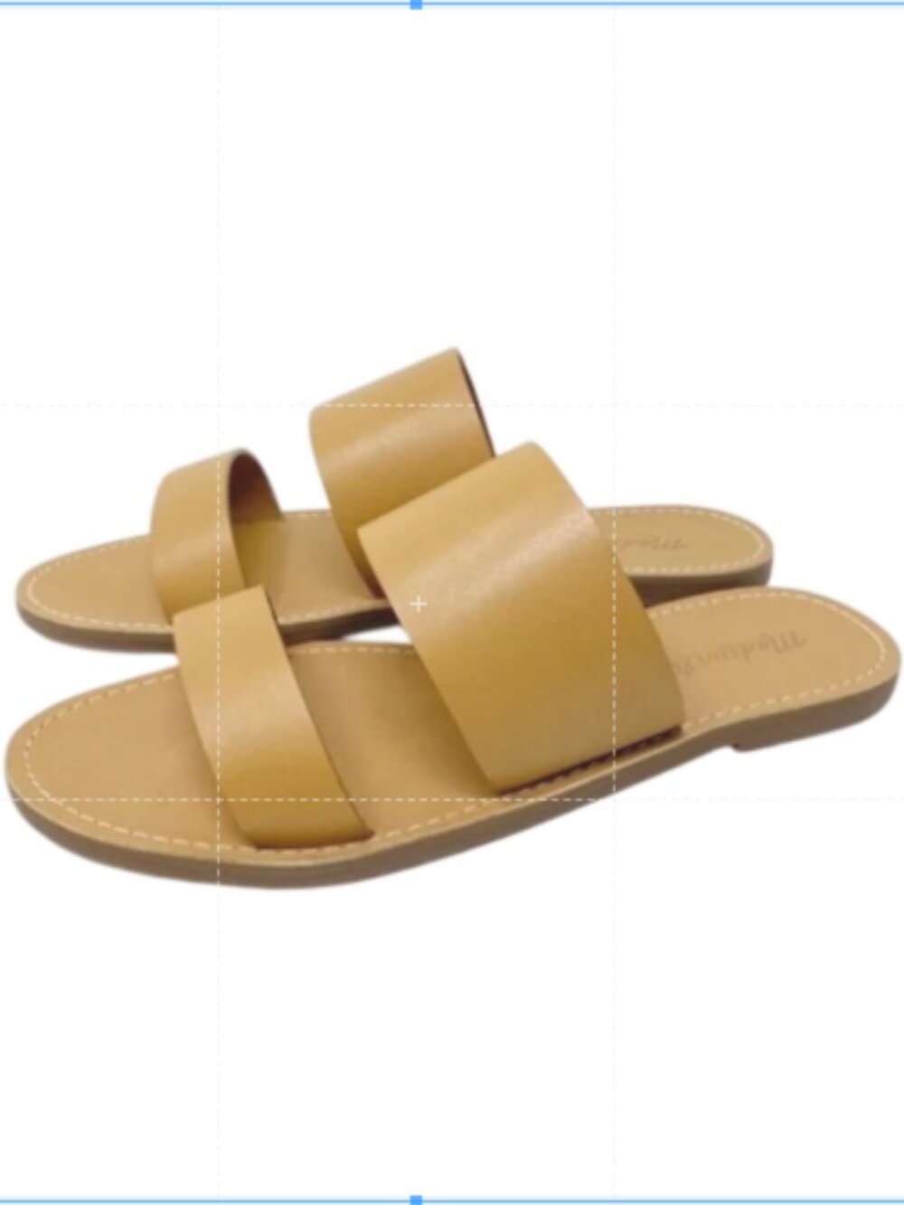 Women’s Double Band Slide Sandals - Tan